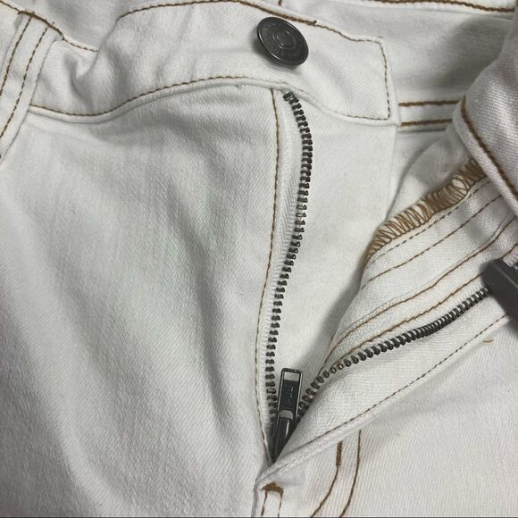 MATILDA JANE GOOD HART Windsor Straight Crop Size 10 White Jeans Inseam:26” - Picture 10 of 12